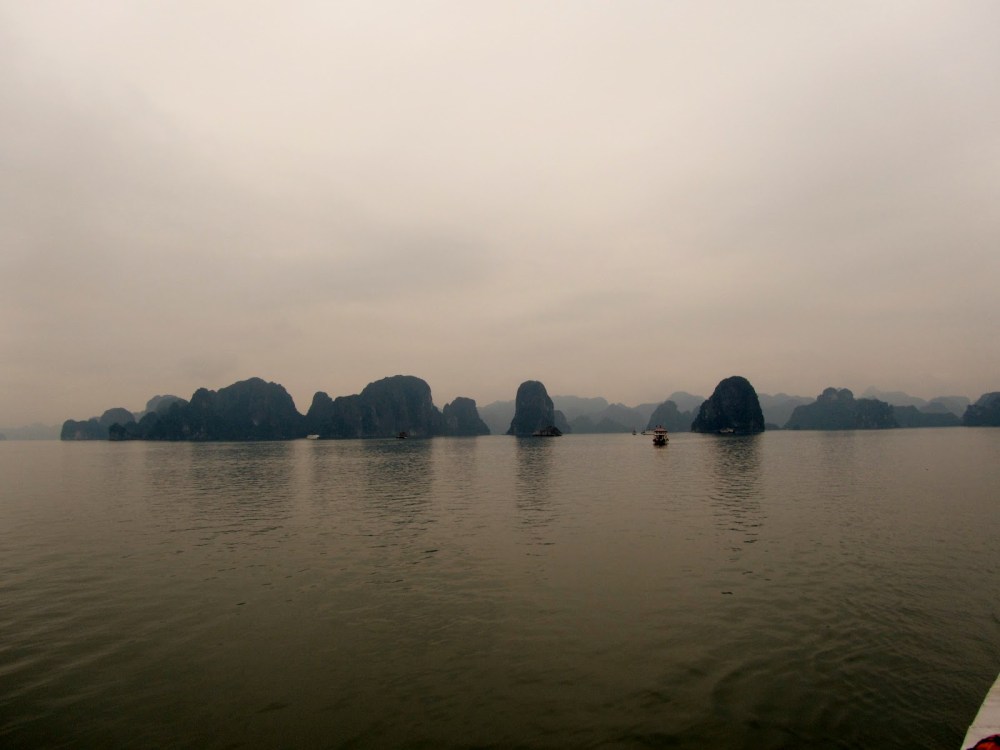 Limestone peaks in the distance