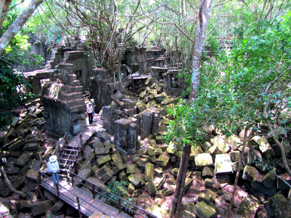 You can walk along the path or climb anywhere you want!