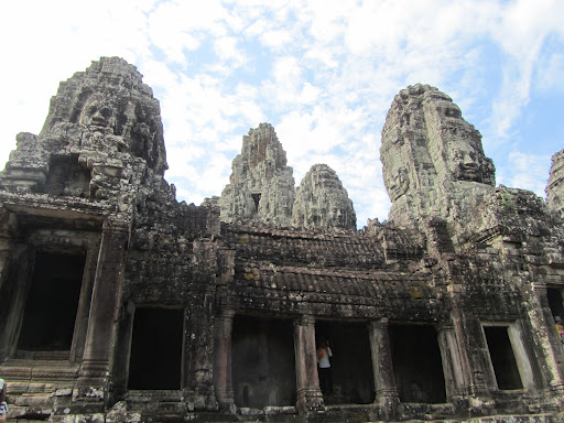 A few of the 216 faces on Bayon