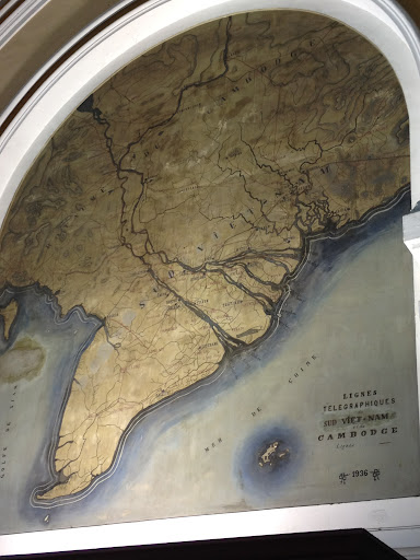 Old map of the region in the post office.