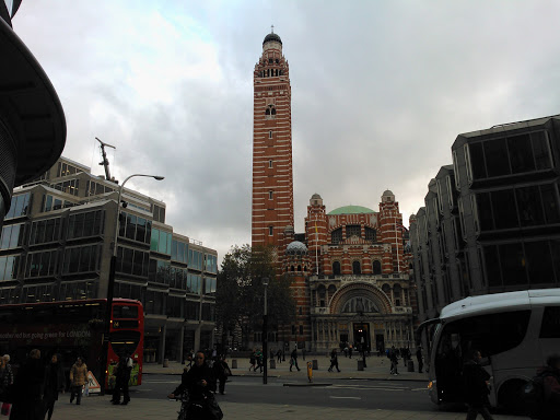 Westminster Cathedral (not to be confused with Westminster Abbey) – this is the view from my office in London